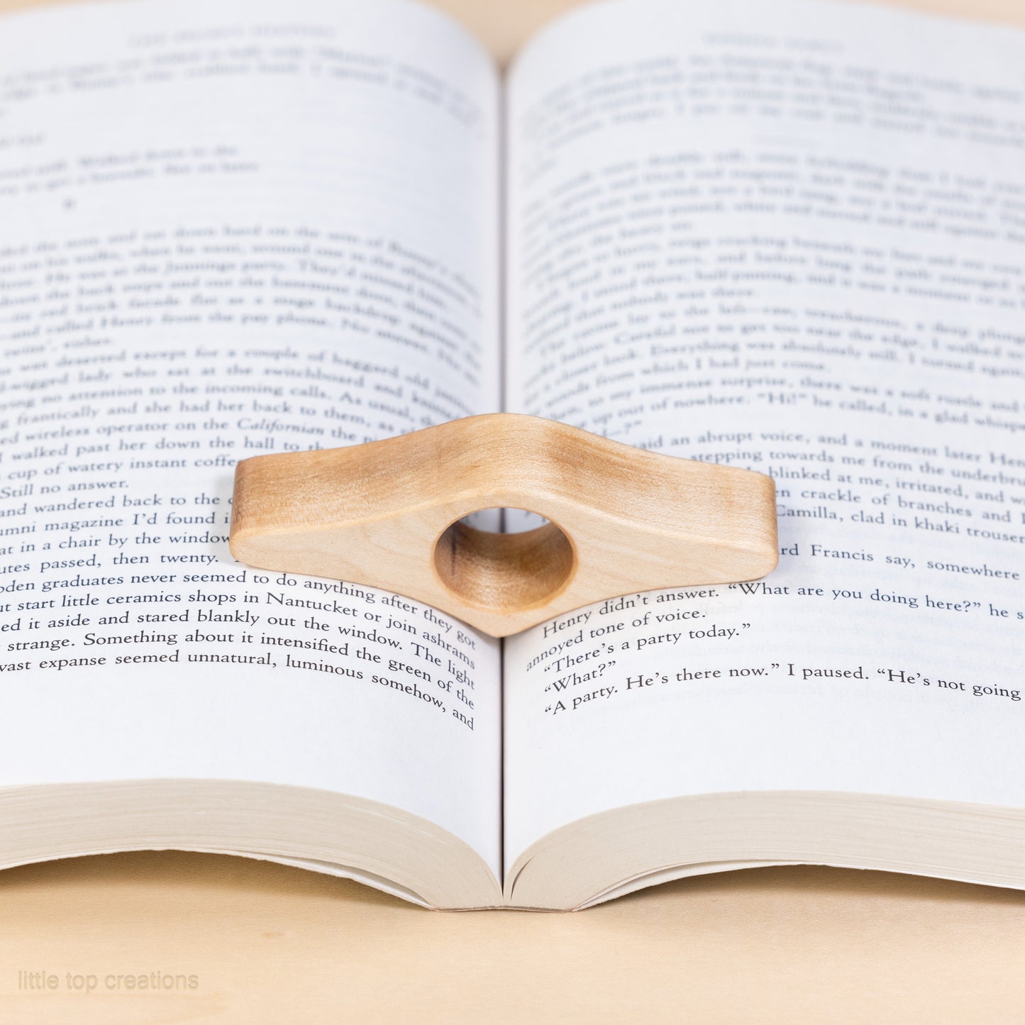 Wooden Thumb Book Page Holders