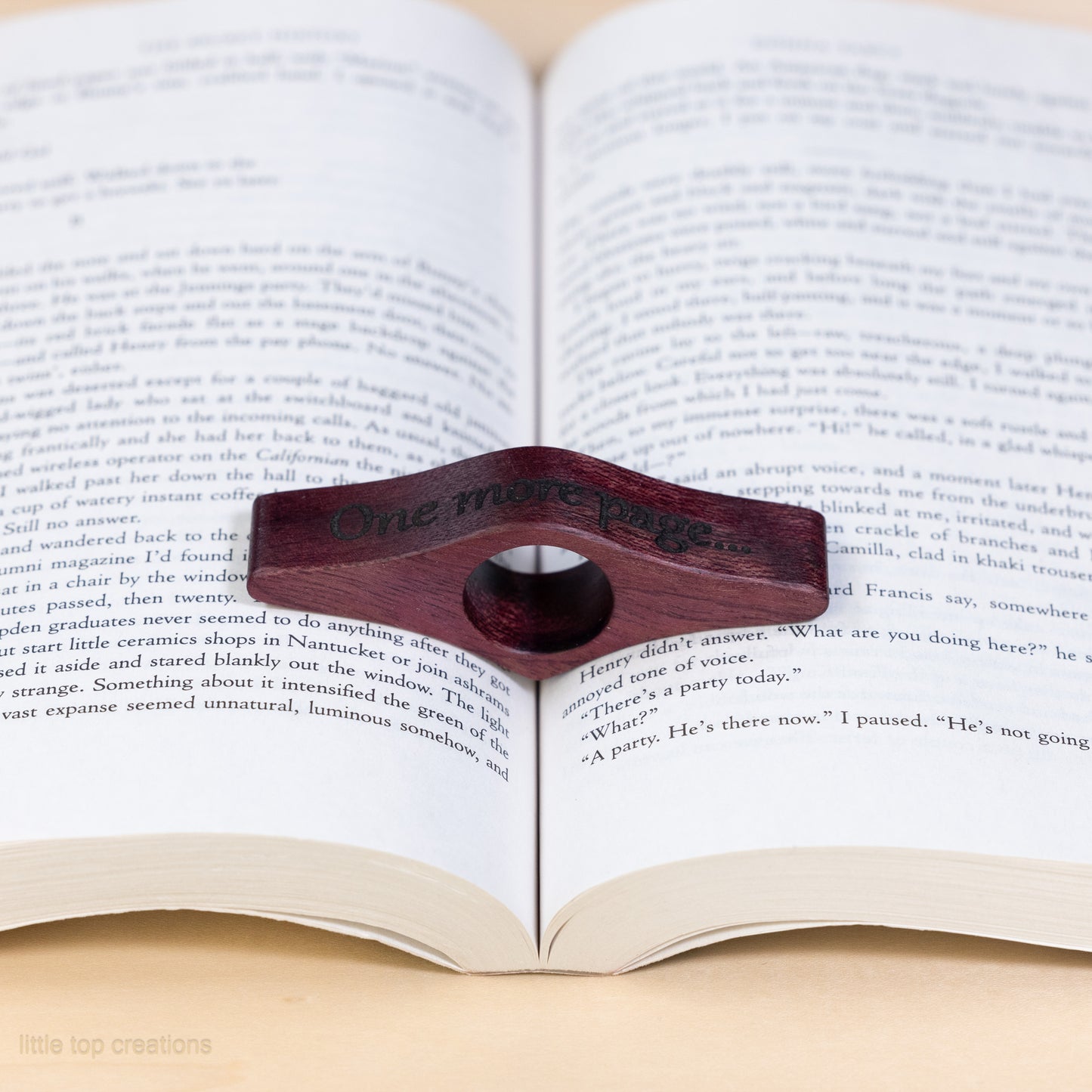 Wooden Thumb Book Page Holders