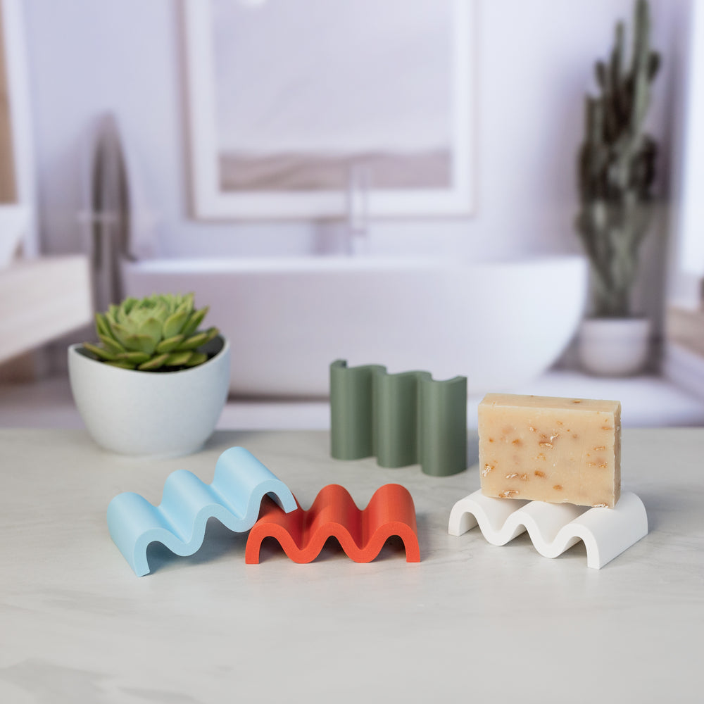 Wavy Soap & Sponge Holder