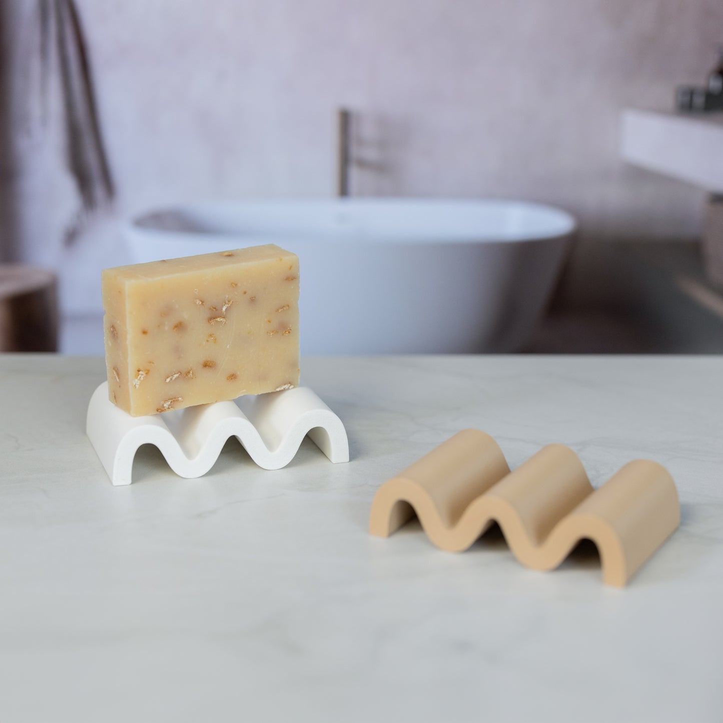 Wavy Soap & Sponge Holder