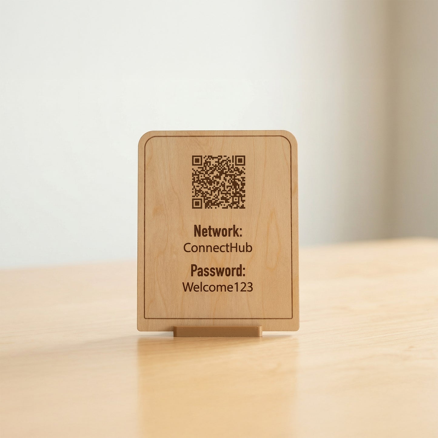 WiFi Password Sign - 4" × 5"