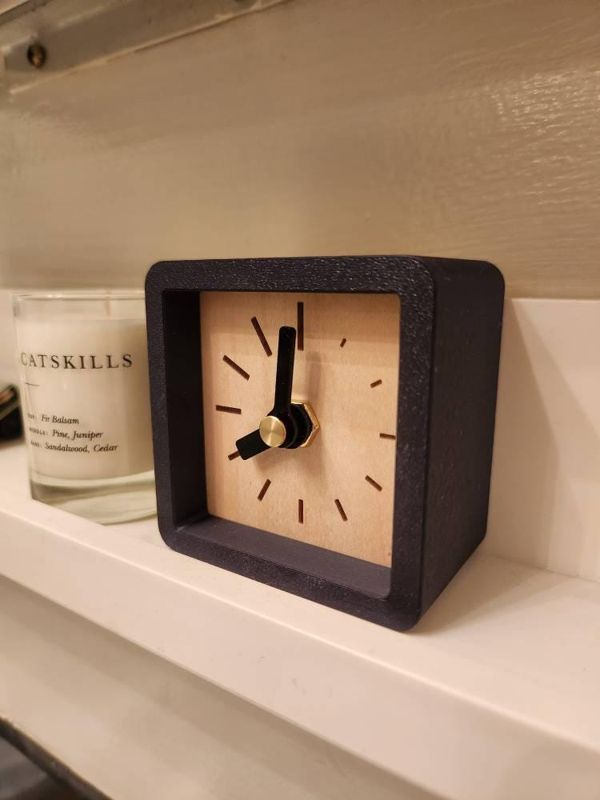 Customer photo: Custom Engraved Desk Clock
