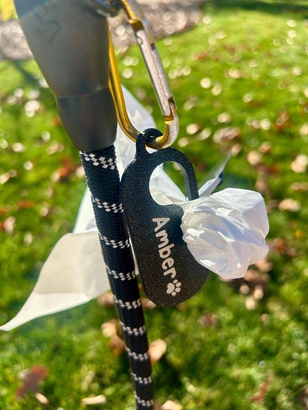 Customer photo: Dog Waste Bag Holder – Dog Walking Accessory – Made in USA