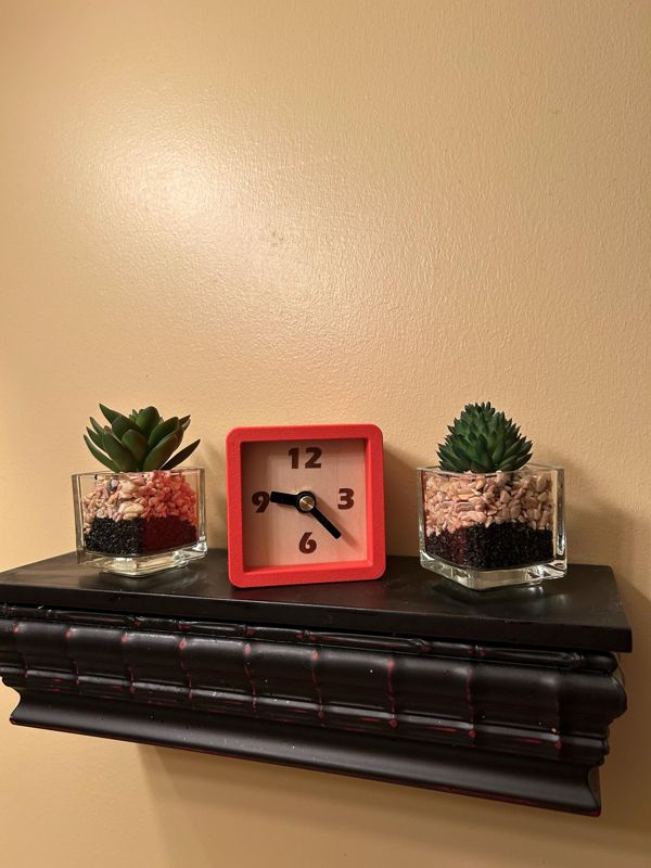 Customer photo: Custom Engraved Desk Clock